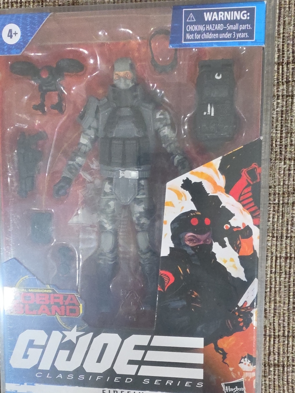 Hasbro G.I. Joe Classified Series Cobra Island Figure - Black, Gray, Orange
